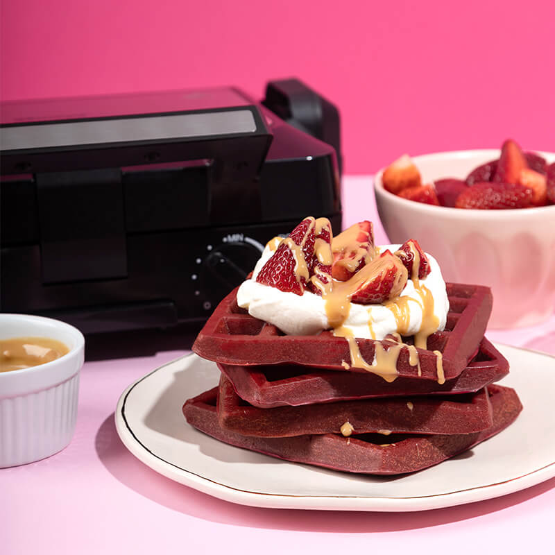 Pretty In Pink Waffles