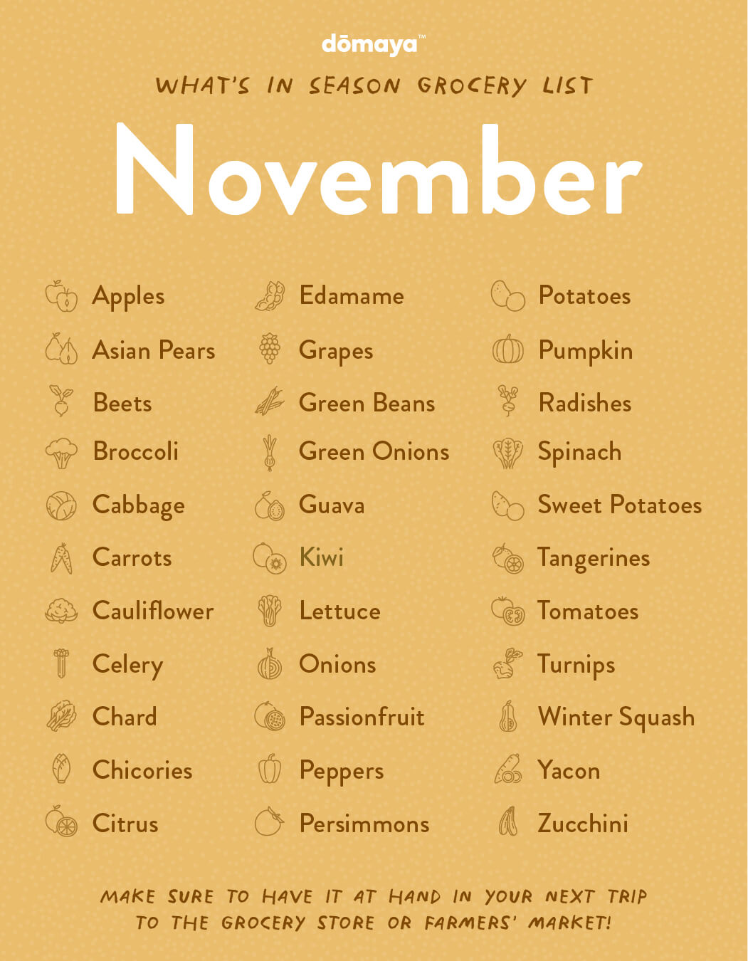 Seasonal Produce: November