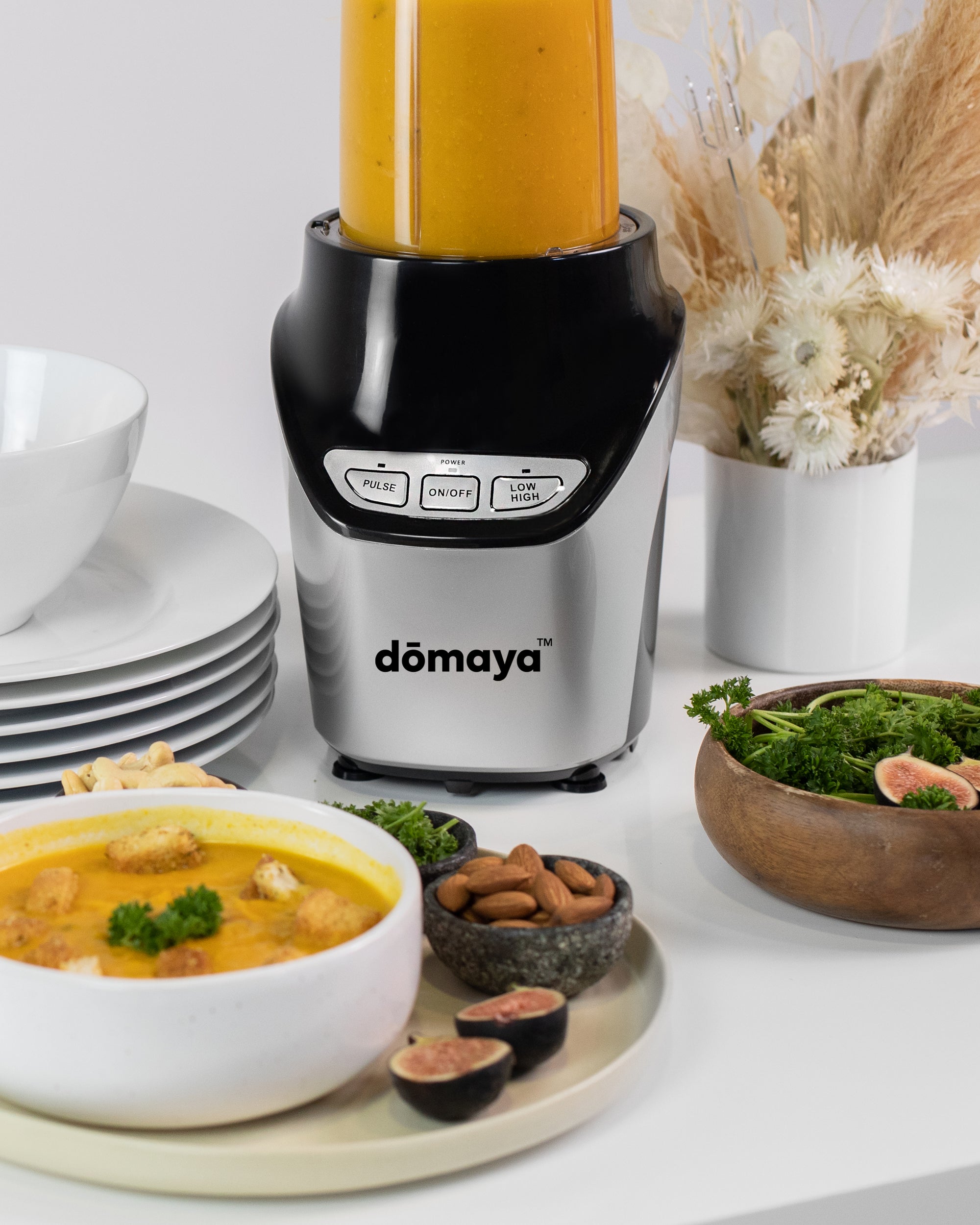 Domaya 1000W High Power Personal Nutri Blender, Multi-functional Portable Bullet Blenders for Kitchen, Use As Coffee Grinder, Baby Food